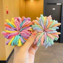 50入組兒童彈性髮圈,高彈性適用於幼童女孩,髮飾