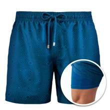 Men's Beach Shorts Men's Swimsuit Shorts Swimsuits - 藍色 - 查看 4