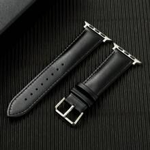 1pc Simple & Stylish Cowhide Genuine Leather Watch Band Compatible With Apple Watch Ultra/se/8/7/6/5/4/3/2/1, Fits 38/40/41/42/44/45/49mm