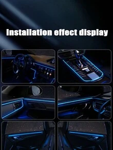 1pc Car Interior Ambient Light - Blue - View 4