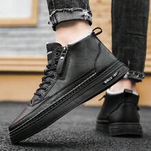 新款時尚男士休閒/正式鞋 - 黑色 - 查看 5