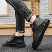 新款時尚男士休閒/正式鞋 - 黑色 - 查看 4