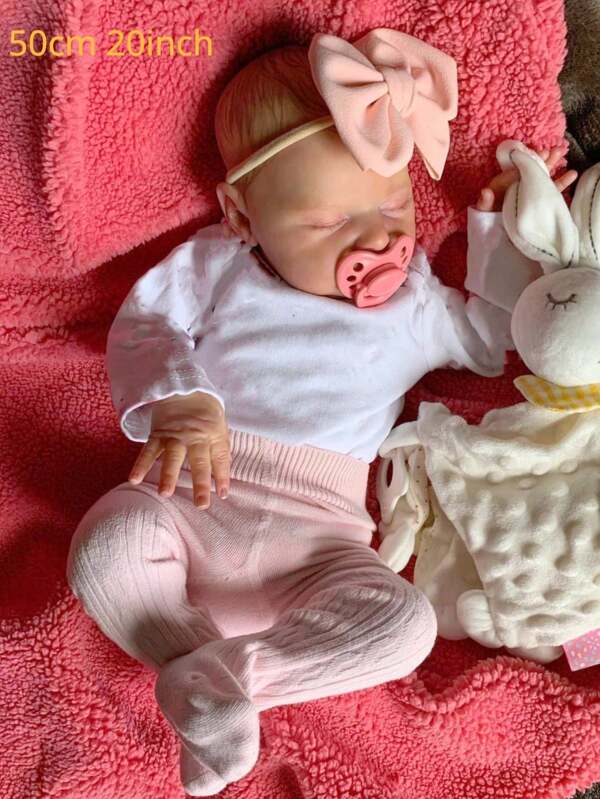 50cm 20inch Cute Reborn Doll With 3Dpaint Skin And Visible Veins, Soft