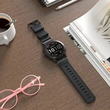 ガーミン対応クイック22mm 26mmナイロン製 スポーツウォッチバンド グリーン色 ガーミンFelix 7X / Fenix 7X Pro / Fenix 6X / Fenix 5X / Instinct 2X /Descent Mk1/2/2i、Enduro 2、Epix Pro 51mm、Tactix 7 Pro、Forerunner 965/955/945、Quatix 7、Quatix 6、Quatix 5、Descent G1、Fenix 7、Fenix 6、Fenix 5、Instinct1/2、Approach S60/62シリーズ用交換バンド