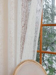 1pc Mesh Curtain With Perforations For Living Room, Bedroom, Kitchen, Patio, Villa