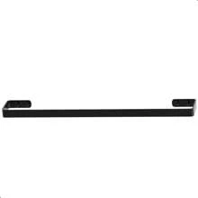 Porta Toalha De Banho Para Banheiro Preto Fosco Plus - Preto - Visão 4