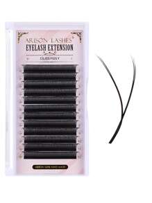 ARISON 0,05 C/D Y-förmige Wimpernverlängerung 2D Doppelspitzen Wimpern Cilios Y für Weihnachten Individuelles Volumen Fächer Wimpern für professionelle Beauty Salons