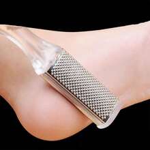 1pc Dual Sided Foot Scrubber & Callus Remover, Foot File For Pedicure - Transparent color - View 3