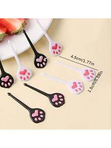 8入組貓爪造型水果叉,可愛的甜點酒吧叉,適用於兒童和小食