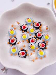 30pcs Màu sắc tùy ý Nhựa Nhấp nháy Chim cánh cụt 3D Hình dán nghệ thuật móng tay DIY Kẹp Nghệ thuật Ốp lưng & bao da điện thoại Đồ trang trí Đúng mốt Hoa tai Phụ kiện Thủ công mỹ nghệ - Nhiều màu - Xem 4