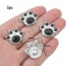 甜美而酷炫的女孩暗黑y2k愛心蝴蝶十字月亮合金吊墜項鍊 Diy手工耳環串珠飾品 - 黑色 - 查看 14