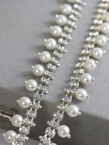 middle pearl gold For Diy - Medium gold base pearls - View 3