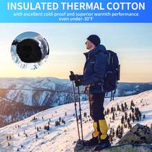 滑雪手套,防水雪地手套,男女適用保暖冬季手套,觸屏滑雪手套,雪板、戶外工作、騎行手套(隨機款式)