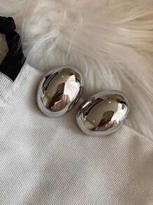 2 Pairs Of Fashionable Pimple Earrings, Women's Stainless Steel Ear Studs In Ins Style