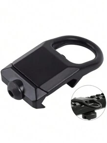 1pc Quick Detach Rsa Gbb Lock Buckle Qd Sling Steel Mount Adapter, For 20mm Rail Hunting Airsoft Rifle Accessories, Hunting Gear - Black - View 1