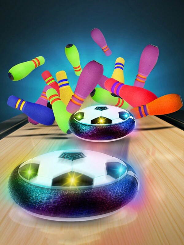 Electric Air Cushion Suspension Football Game With Light & Music, Interactive, Powered By 3 Aa