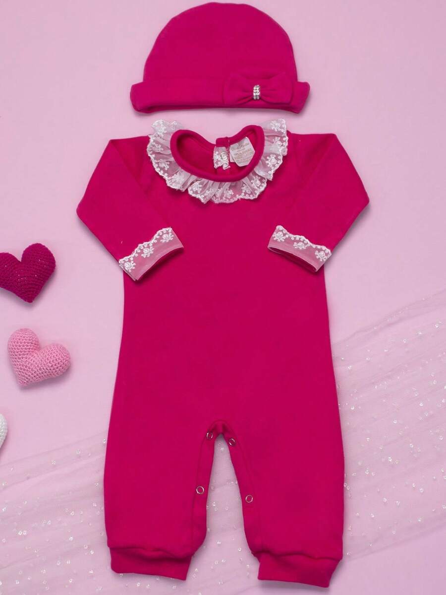 Baby Boys Bodysuits - 玫紅色 - 查看 1