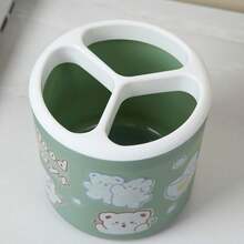 Desktop Multifunctional Round Pen Holder & Stationery Organizer For Office Or Study Room - Green - View 3