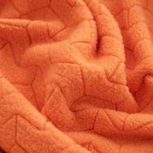 1套/4入組幾何圖案提花絨布單人沙發扶手椅套 - 橘色 - 查看 6