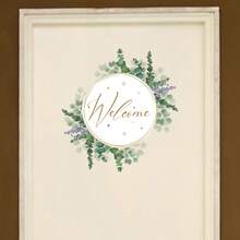 1片枝條柳條門飾貼紙,自粘可拆式pvc貼紙,適用於客廳臥室裝飾貼紙