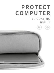 組合套裝筆記本電腦袖套，防水筆記本電腦包，適用於MacBook HP ProBook，適用於MacBook、iPad、HP、Chromebook、Surface筆記本電腦，筆記本電腦公事包 - 黑與白 - 查看 6