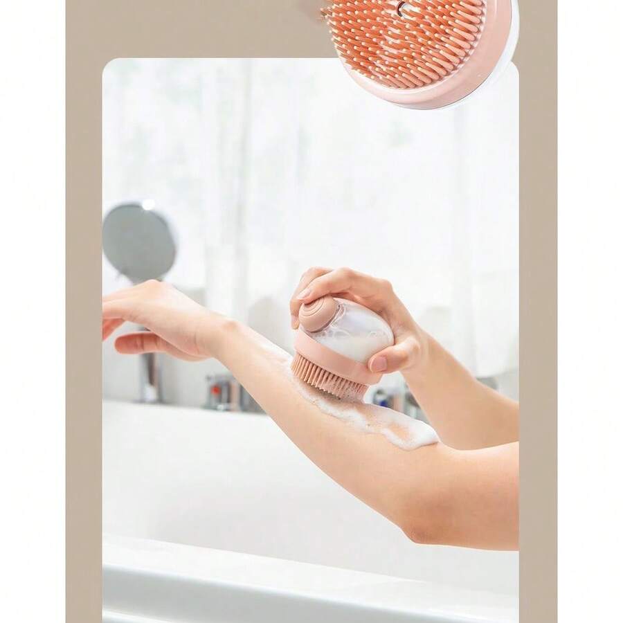 3 Tipos De Esponja De Plástico Para Baño Y Masaje - Rosa coral - Ver 1
