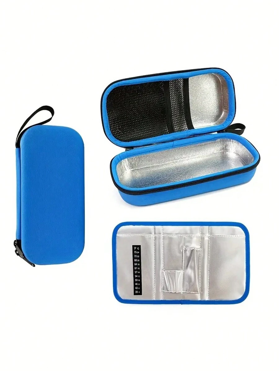 轻便便携的胰岛素冷藏袋，带拉链的药品储存整理器，适合旅行返校午餐盒午餐袋返校用品便当盒午餐袋家庭必需品午餐套装冷藏盒午餐盒袋