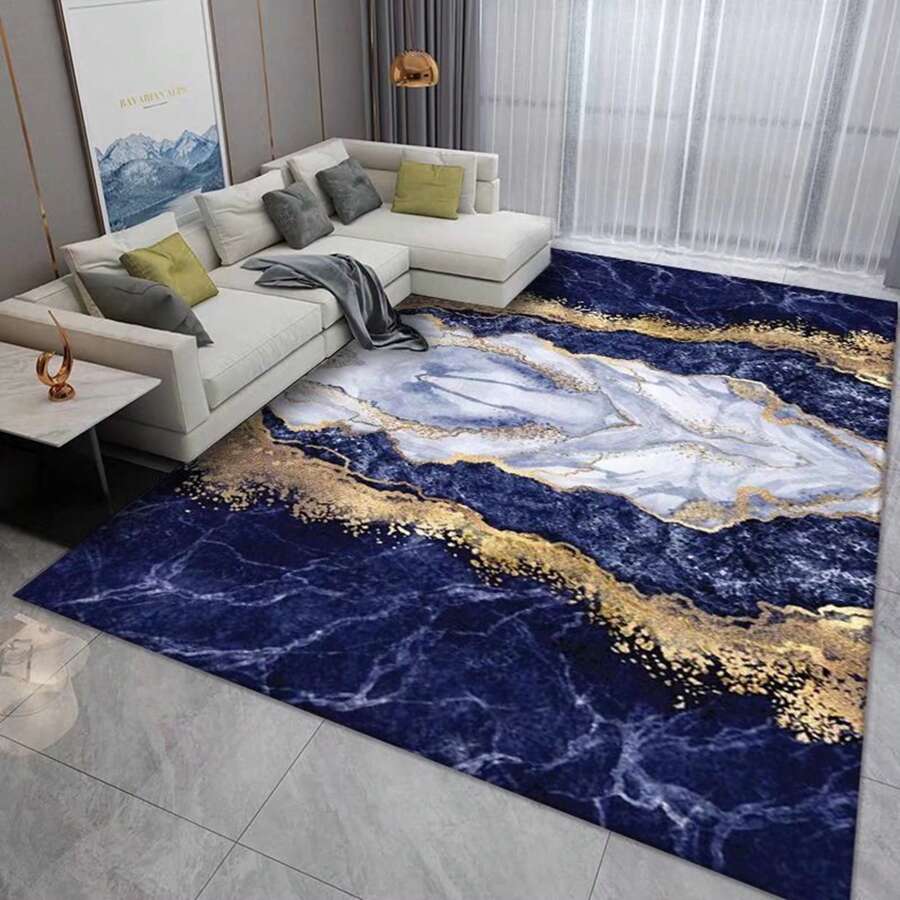 Tapete de sala/dormitorio/mesa de centro, muy suave con textura euro, alfombra suave para sofá, exteriores, gateo de bebé, pasillo (usos múltiples), decoración del hogar - Multicolor - Ver 1
