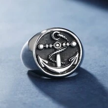 Nhẫn Đơn Nam - Bạc - Xem 4