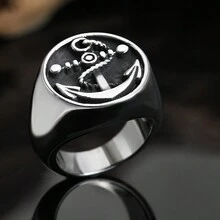 Nhẫn Đơn Nam - Bạc - Xem 3
