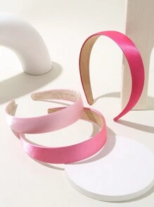 3pcs/Set Wide Pink Headband,Pink Accessories,Hairband,Hair Hoop Headbands