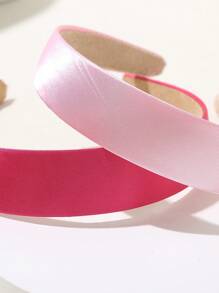 3pcs/Set Wide Pink Headband,Pink Accessories,Hairband,Hair Hoop Headbands