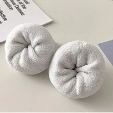 4đôi Mới Nam Điền kinh Vớ Với Cái đệm Đáy Chống mùi hôi & Không trượt Dài Dày Vớ Thích hợp Đối với Bốn Màu thuần Dày Ấm áp Vớ Đáy Vớ - Đen và trắng - Xem 4