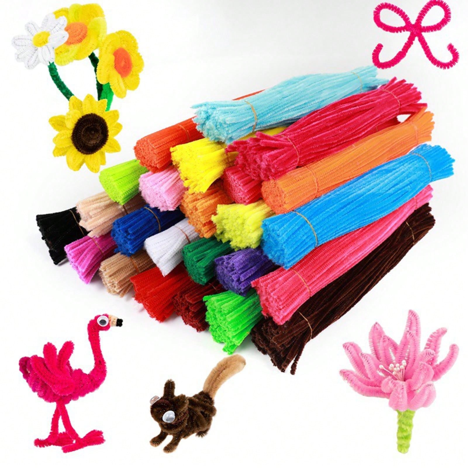 200pcs Colorful Twist Bar & Wool Roving Hair Accessories & Diy Material