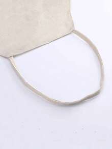 1pc Linen Christmas Apron With Snowman, Christmas Tree, Reindeer Pattern - Silver - View 5