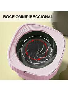 Lavadora Plegable | Mini Lavadora y Secadora Portátil | Lavadora Portátil Pequeña | Lavadora Portátil de Gran Capacidad de 6.5L para Limpieza Profunda de Ropa Interior, Ropa de Bebé o Artículos Pequeños - Rosa - Ver 4