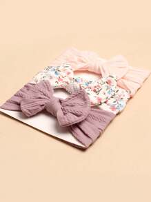 3pcs Baby Headbands (Paper Card For Decoration) Love Valentine - Multicolor - View 7