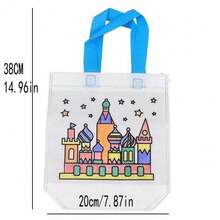 1 套包括 1 件卡通風格手持塗鴉袋和 1 套 4 支水彩筆,隨機袋式發貨 - 彩色 - 查看 2