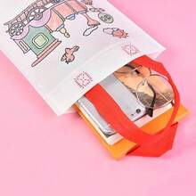 1 套包括 1 件卡通風格手持塗鴉袋和 1 套 4 支水彩筆,隨機袋式發貨 - 彩色 - 查看 6