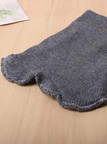 適合0-3-6-12個月新生兒男女和1-2歲兒童的秋冬寶寶帽,針織,保暖 - 灰色 - 查看 4