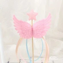 White Angel Wings Cake Topper Decorations - White - View 4