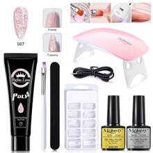 15ml Acrylic Manicure Set Poly UV Gel Extension Nail Kit Nails Complete Kit Gel For Extension Semi Permanent Polygels Kit Nail Tools Set - Multicolor - View 1