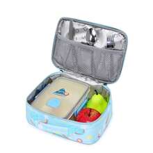 3入組男女童彩虹天氣圖案功能背包、午餐袋和筆袋組合 - 紫色 - 查看 4