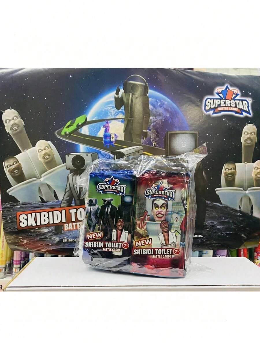 Mega Pack 50 Sobres Skibidi Toilet Battle Cards! 100% Original - Multicolor - Ver 1