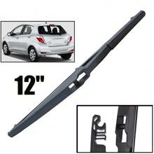 12" Car Rear Windshield Wiper Blade For Toyota Yaris Mk3 Hatchback 2011-2019, Windshield Rear Window Wiper - Black - View 1