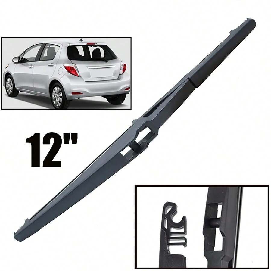 12" Car Rear Windshield Wiper Blade For Toyota Yaris Mk3 Hatchback 2011-2019, Windshield Rear Window Wiper - Black - View 1