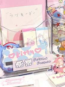 1 quyển/50 tờ ngẫu nhiên phong cách Hàn Quốc động vật hoạt hình, chữ cái, nhãn dán tranh ngọt ngào và đơn giản, phụ kiện tự làm để trang trí trong sổ lưu niệm - Nhiều màu - Xem 6