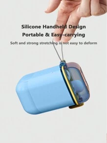 Blue Large Capacity Portable Baby Milk Powder Box With Seal And Moisture-proof Lid, Baby Food Container For Outdoor Use - Blue - View 6