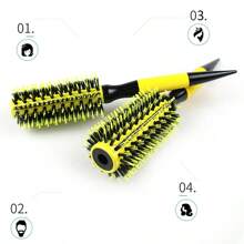 1支高温尼龙圆梳，带铝管，适用于卷发/直发造型，增加蓬松度，内置卡扣，卷发造型工具，美发产品及配件，适用于理发店、美容院、返校季、旅行度假等场合，女士美发配件，后梳造型梳，理发师配件，吹风机，头发，理发师，美发工具，美发产品，吹风机，美发产品，美发工具，梳子，美发设备，头发，美发产品，美发工具，美发用品，理发师，理发师配件，理发店，美发设备 - 彩色 - 查看 3