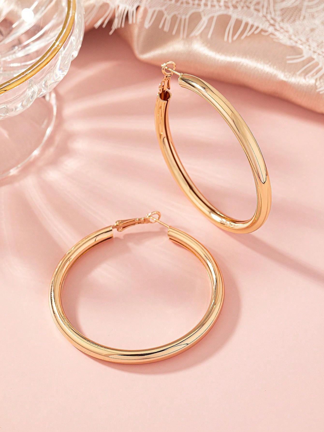 Minimalist Hoop Earrings SHEIN USA